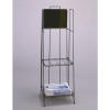 BLACK QUARTER-FOLD NEWSPAPER DISPLAY RACK